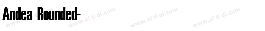 Andea Rounded字体转换